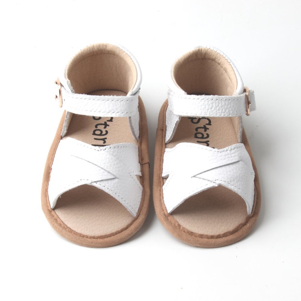 White Soft-Sole Sandals Toddlers Sandals Non-Slip Toddler Shoes Baby sandals